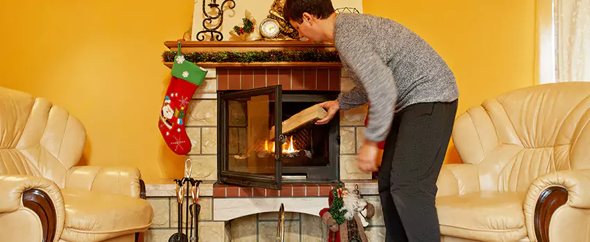 Rusted Metal Fireplace Restoration in Northfield, Minnesota